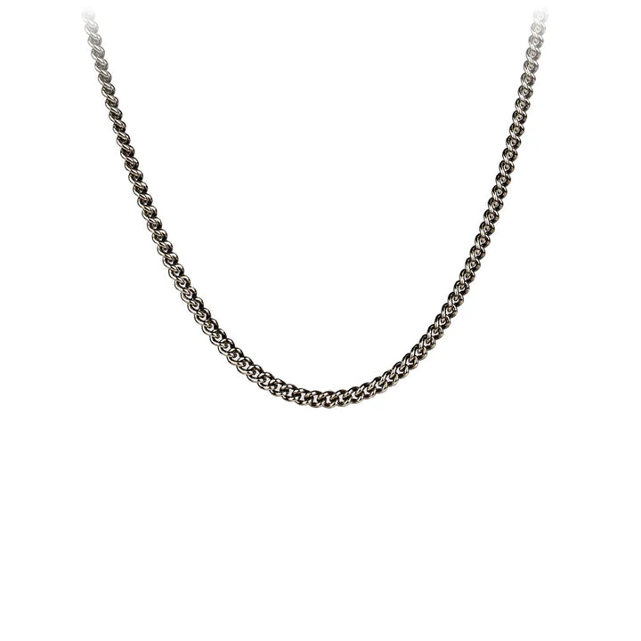 Pyrrha Black Heavy Curb Chain  CHRCB100