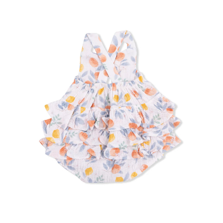 Angel Dear Baby Girl Ruffle Sunsuit  1016-S26-CTF  Citrus Floral