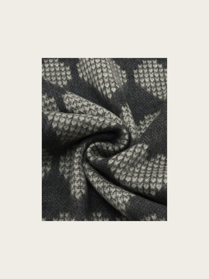 Fraas Cashmink Scarf with Heart Design  625529-940  Stone