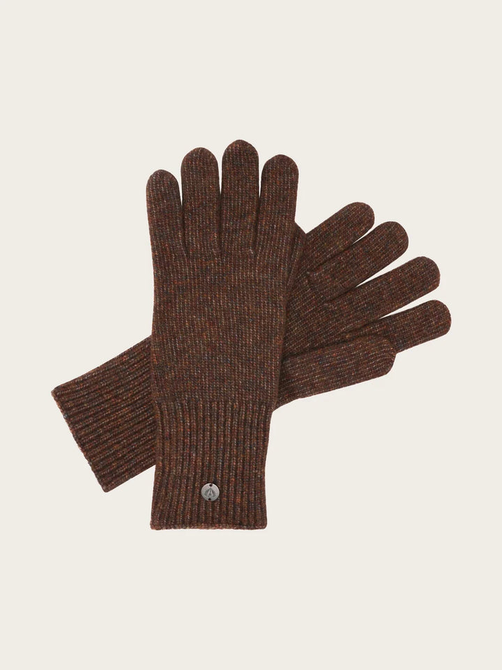 Fraas Knitted Gloves in Wool Blend  667088-872  Brownie