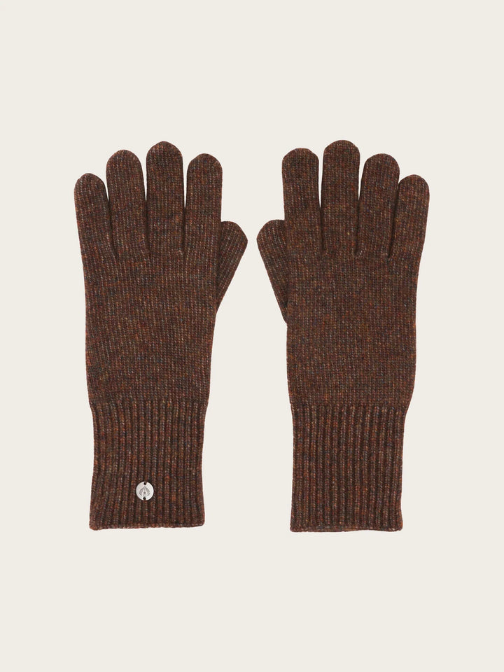 Fraas Knitted Gloves in Wool Blend  667088-872  Brownie