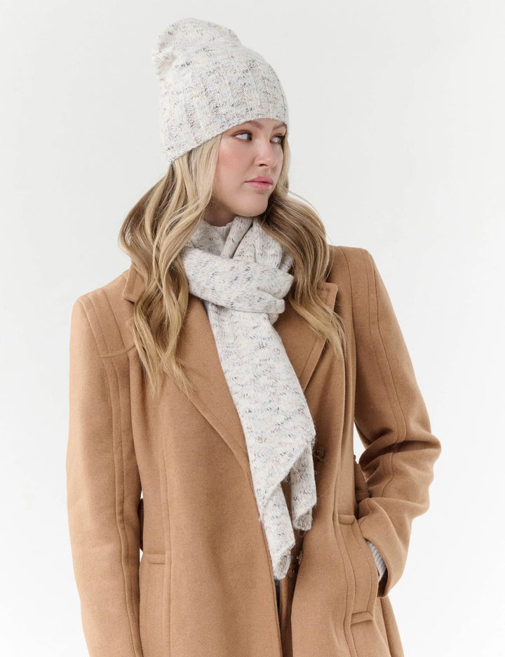 Fraas Mottled Knit Hat with Sequins  667106-026  Champagne Powder