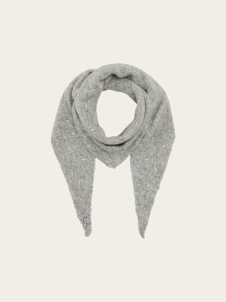 Fraas Triangular Scarf with Rhinestones  667279-910  Silver
