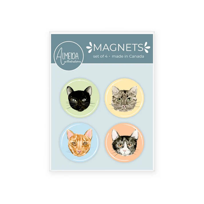 Almedia Magnet Set of 4 - Cats
