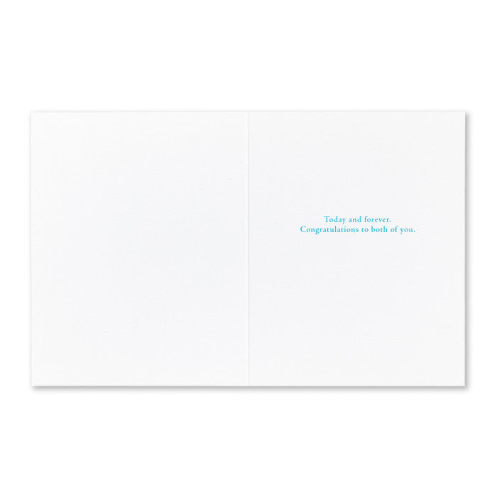 Compendium Wedding Card  -  Take Time to Share Everything