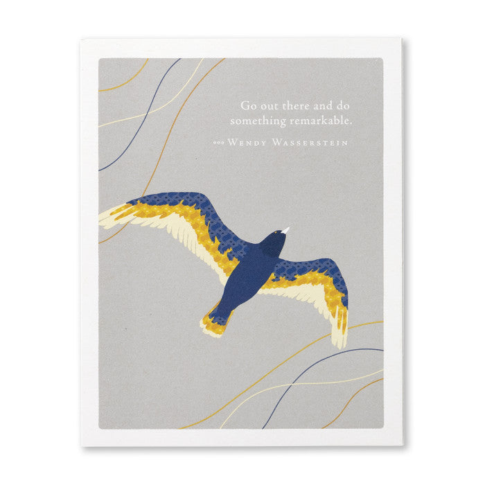 Compendium Graduation Card  -  Go out there and do something remarkable