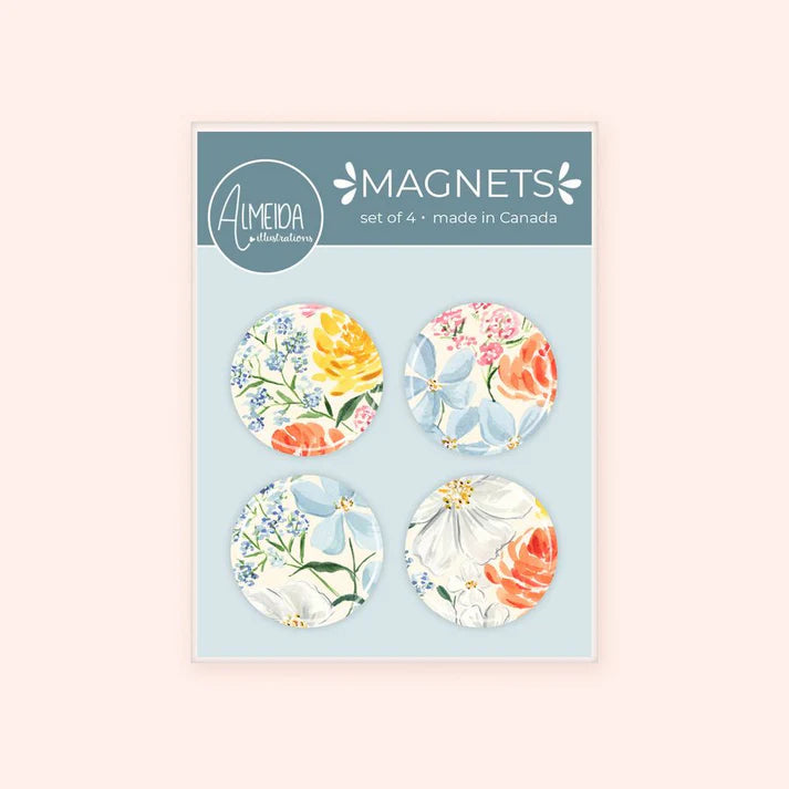 Almedia Magnet Set of 4 - Dainty Florals