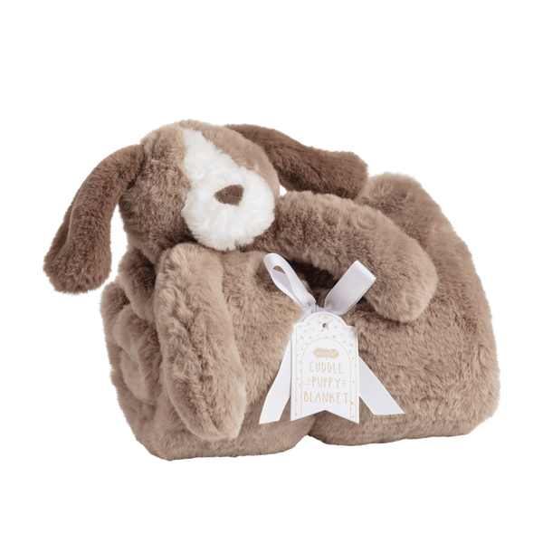 Mudpie Plush Cuddle Puppy Blanket   M11000310
