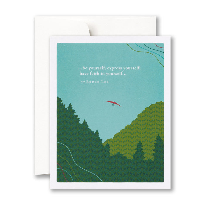 Compendium Graduation Card  -  . . . be yourself, express yourself . . .