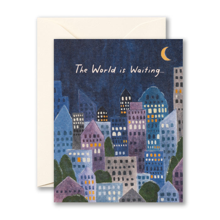 Compendium Graduation Card  -  The world is waiting . . .