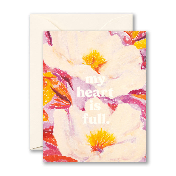 Compendium Thank You Card  -  My heart is full