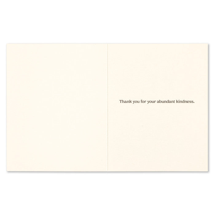 Compendium Thank You Card  -  My heart is full