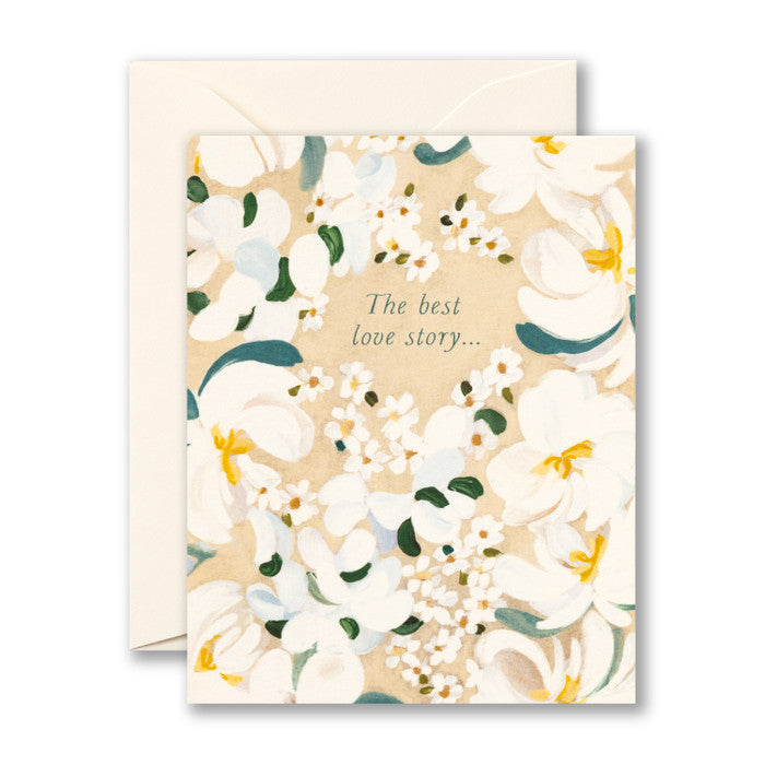 Compendium Wedding Card  -  The best love story . . .