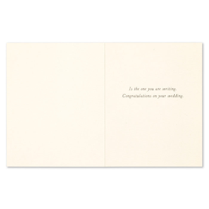 Compendium Wedding Card  -  The best love story . . .
