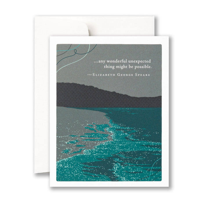 Compendium Birthday Card  -  . . . any wonderful unexpected thing might be possible