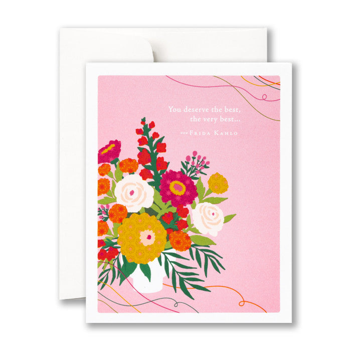 Compendium Birthday Card  -  You derserve the best, the very best