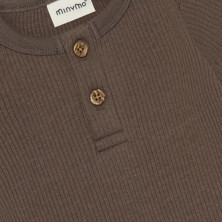 Minymo Baby Ribbed Bodysuit  114403-2502