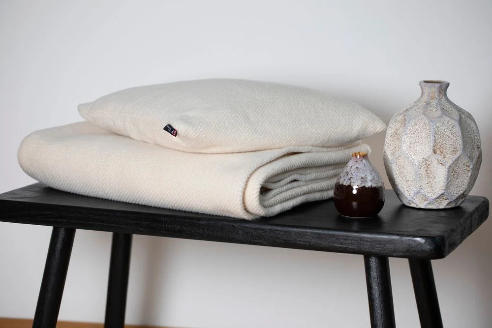 David Fussennegger Cordi Throw Offwhite