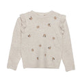 Minymo Girls Pullover Sweater 123242-2055 Oatmeal *