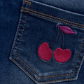 Minymo Girls Denim Pant 124030 with Cherry Pocket