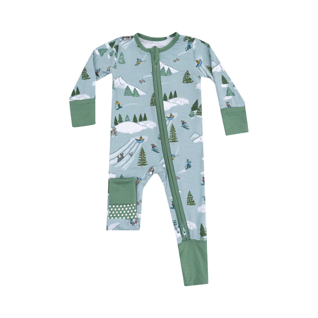 Angel Dear Baby Footless Romper    126-F25-WFS   Winter Fun Skiers