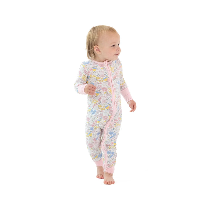 Angel Dear 2 Way Zipper Romper   126-S25-VIO   Viola Floral