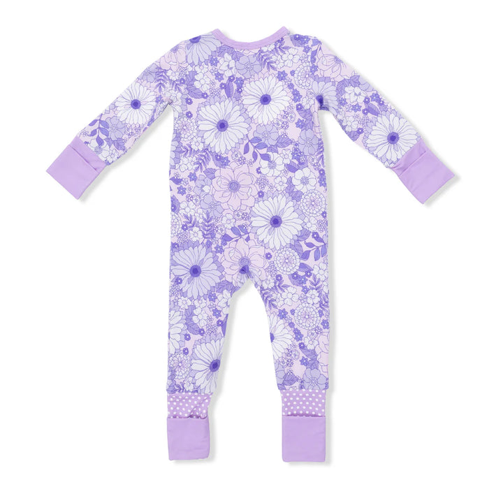 Angel Dear Baby Girl Footless Romper  126-S26-LLF  Lacy Lavender Floral