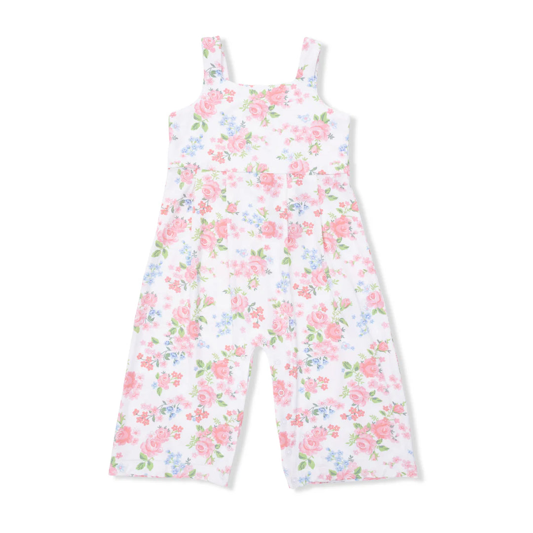 Angel Dear Baby Girl Wide Leg Jumpsuit  1212-S26-CLR  Cute Little Roses **