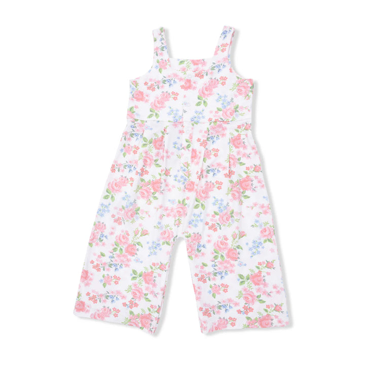 Angel Dear Baby Girl Wide Leg Jumpsuit  1212-S26-CLR  Cute Little Roses **