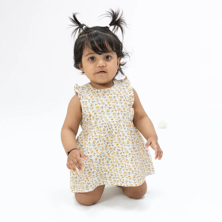 Angel Dear Baby Girl Ruffle Bubble Dress  1324-S26-YCR
