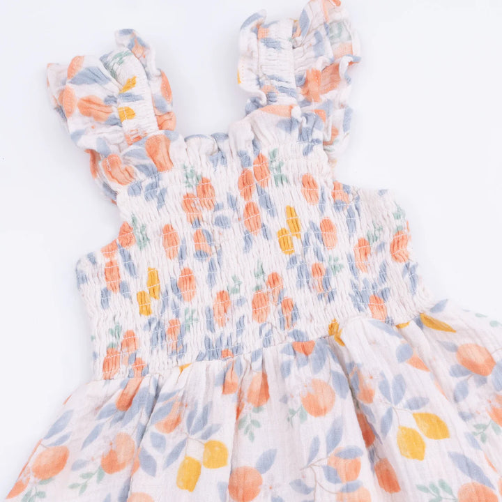 Angel Dear Baby Girl Baby Doll Tunic/Bloomer Set  1327-S26-CTF  Citrus Floral