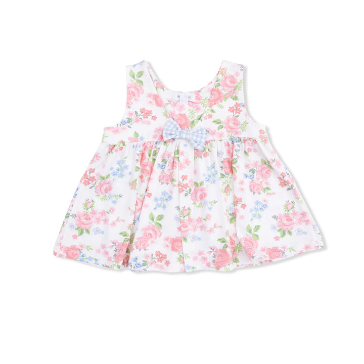 Angel Dear Baby Girl Dress with Bow and Bloomer  1337-S26-CLR  Cute Little Roses