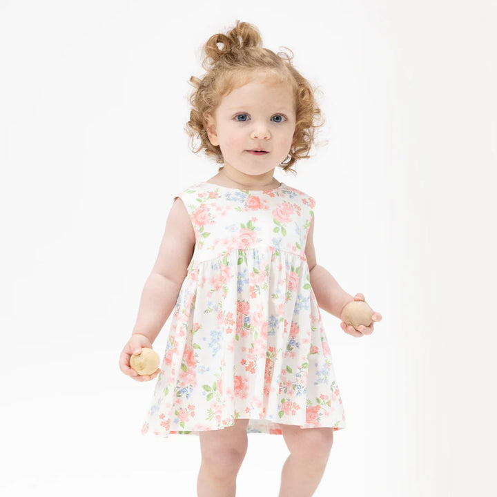 Angel Dear Baby Girl Dress with Bow and Bloomer  1337-S26-CLR  Cute Little Roses