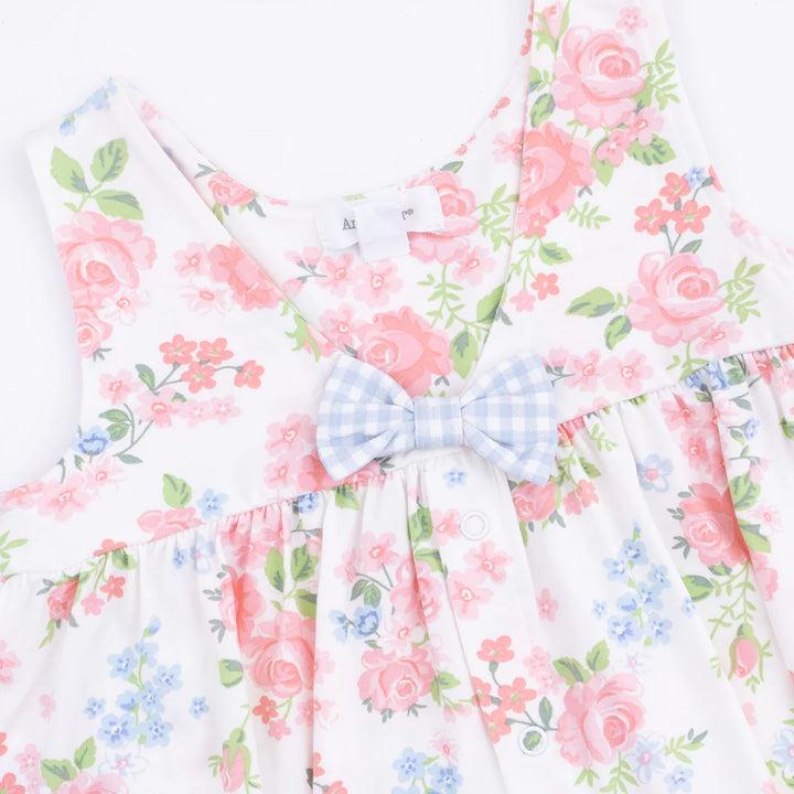 Angel Dear Baby Girl Dress with Bow and Bloomer  1337-S26-CLR  Cute Little Roses