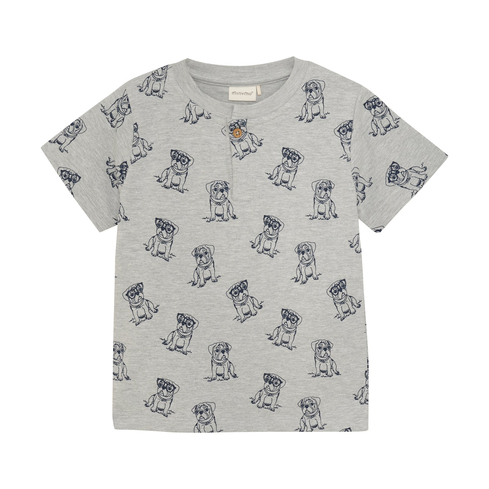 Minymo Boys Short Sleeve Tee  133928  Grey/Dog **