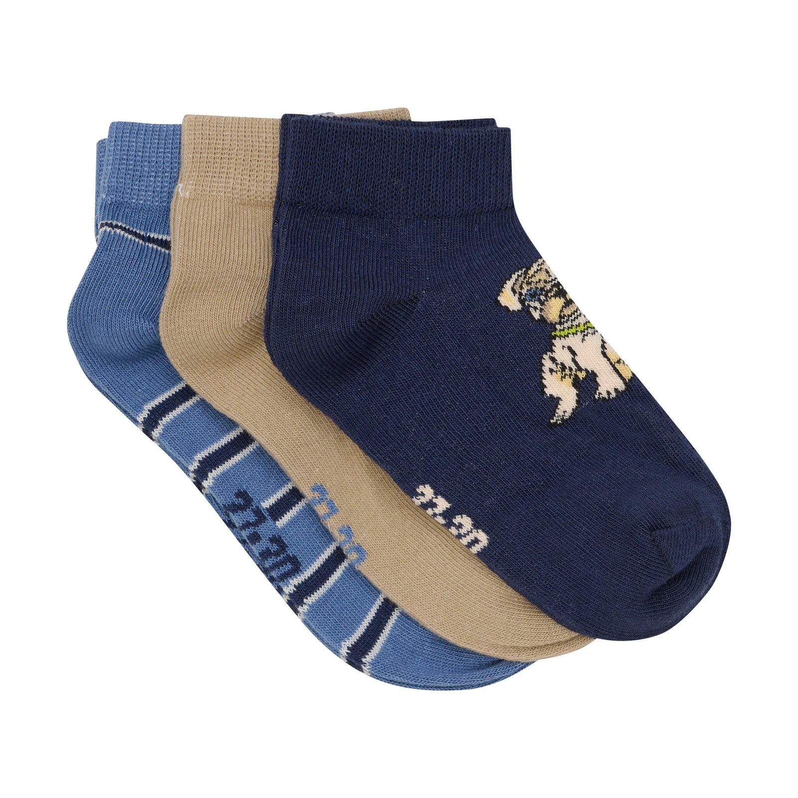 Minymo Boys 3Pk Footie Socks  113946