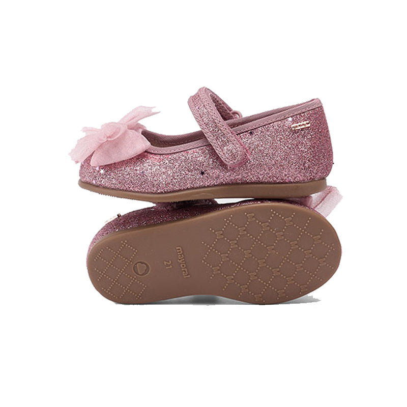 Mayoral Girls Glitter Mary Jane    42559-31   Rosa Metallic