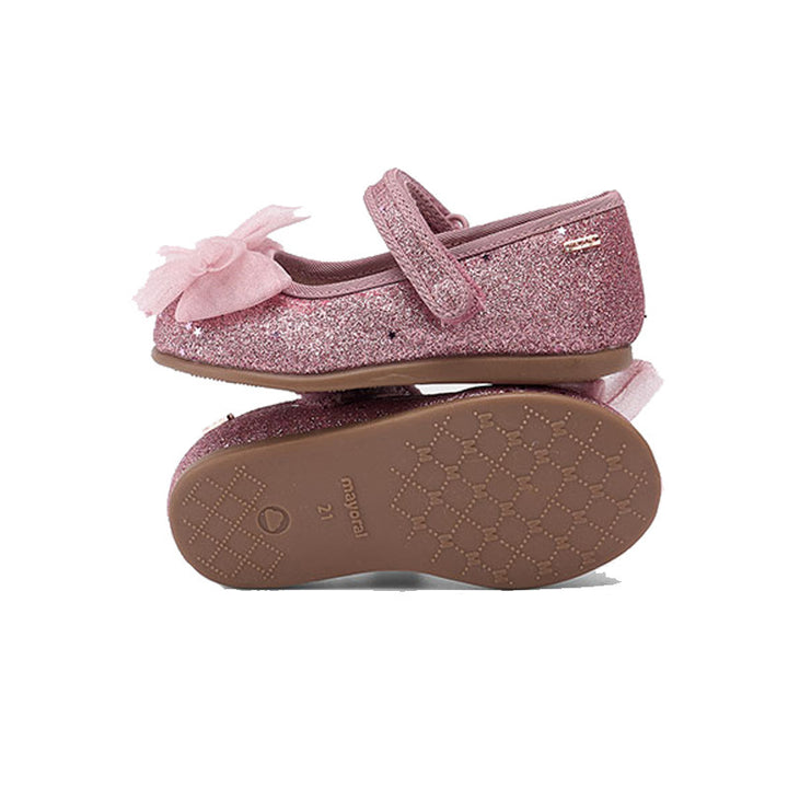 Mayoral Girls Glitter Mary Jane    42559-31   Rosa Metallic