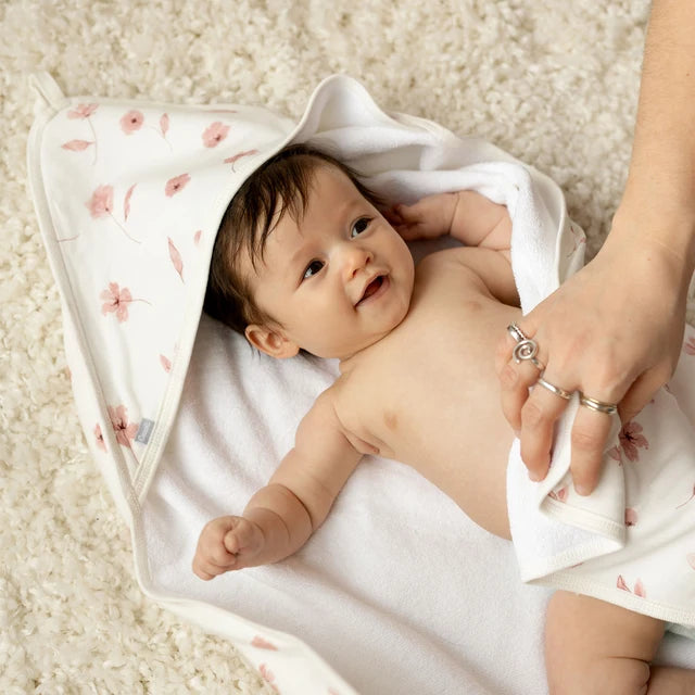 Coccoli Hooded Towel and Glove Set  WT6141  Floral