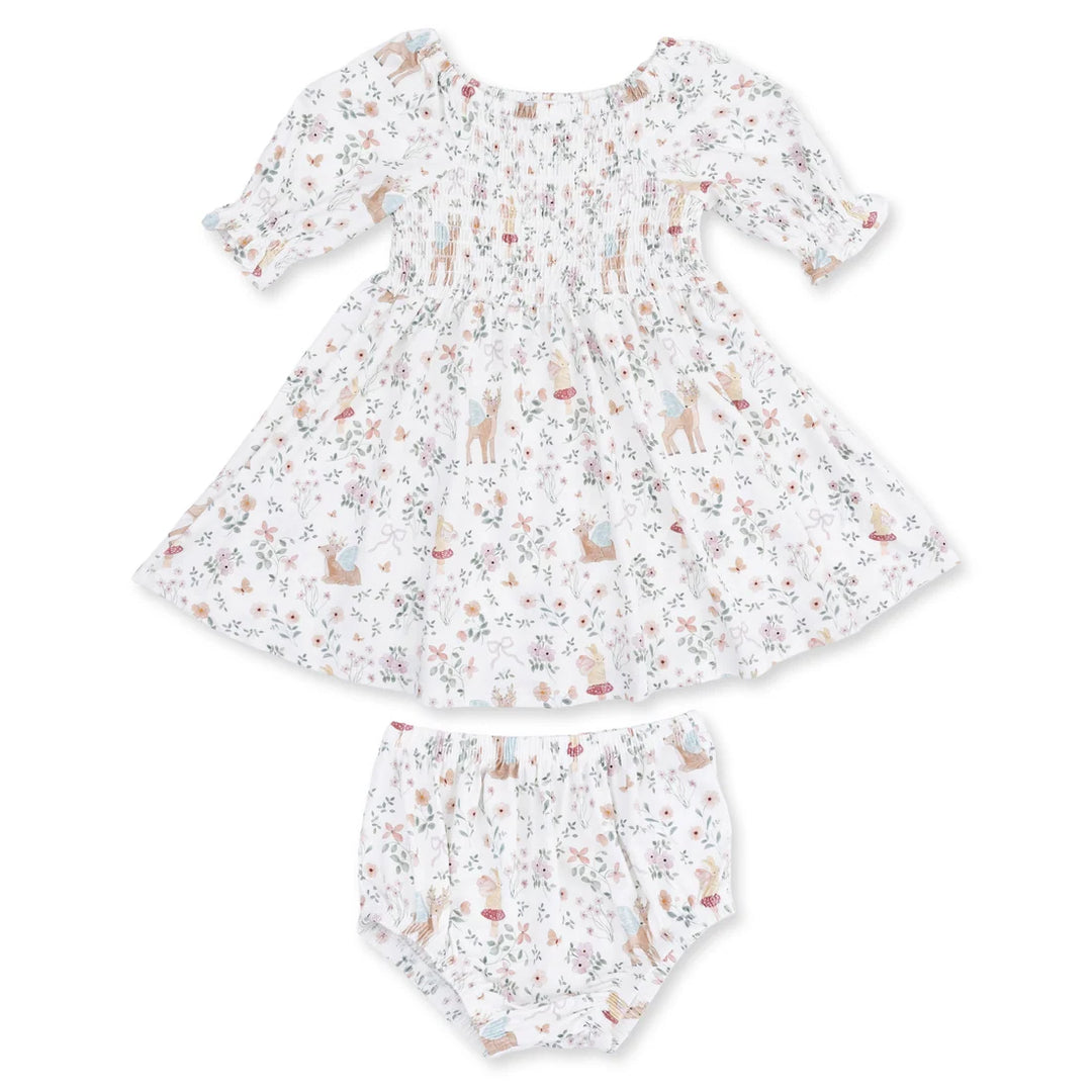 Angel Dear Baby Girl Jennifer Dress & Bloomer   1460-F26-ENW   Enchanted Woodland