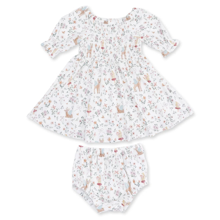 Angel Dear Baby Girl Jennifer Dress & Bloomer   1460-F26-ENW   Enchanted Woodland