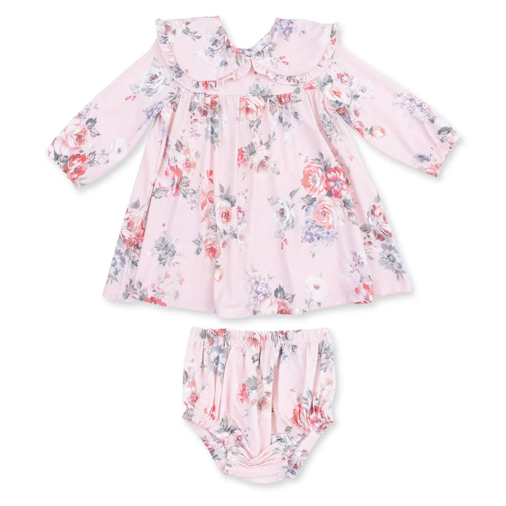 Angel Dear Baby Girl Sofia Dress & Bloomer   1480-F26-PRB   Painterly Rose Bouquets