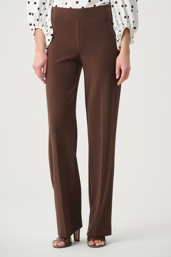 Joseph Ribkoff Classic Wide Leg Pant  153088  Mocha
