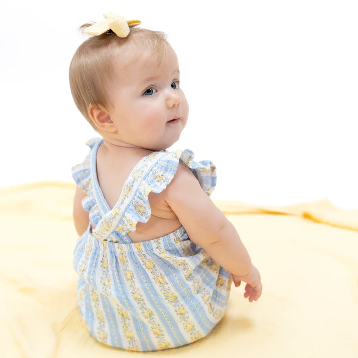 Angel Dear Baby Girl Sunsuit  160-S26-BFS  Odalys Floral Stripe