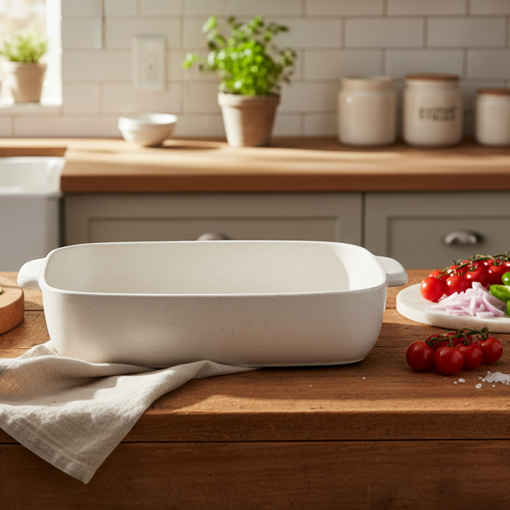 Casafina Pacifica Vanilla Rectangular Baker