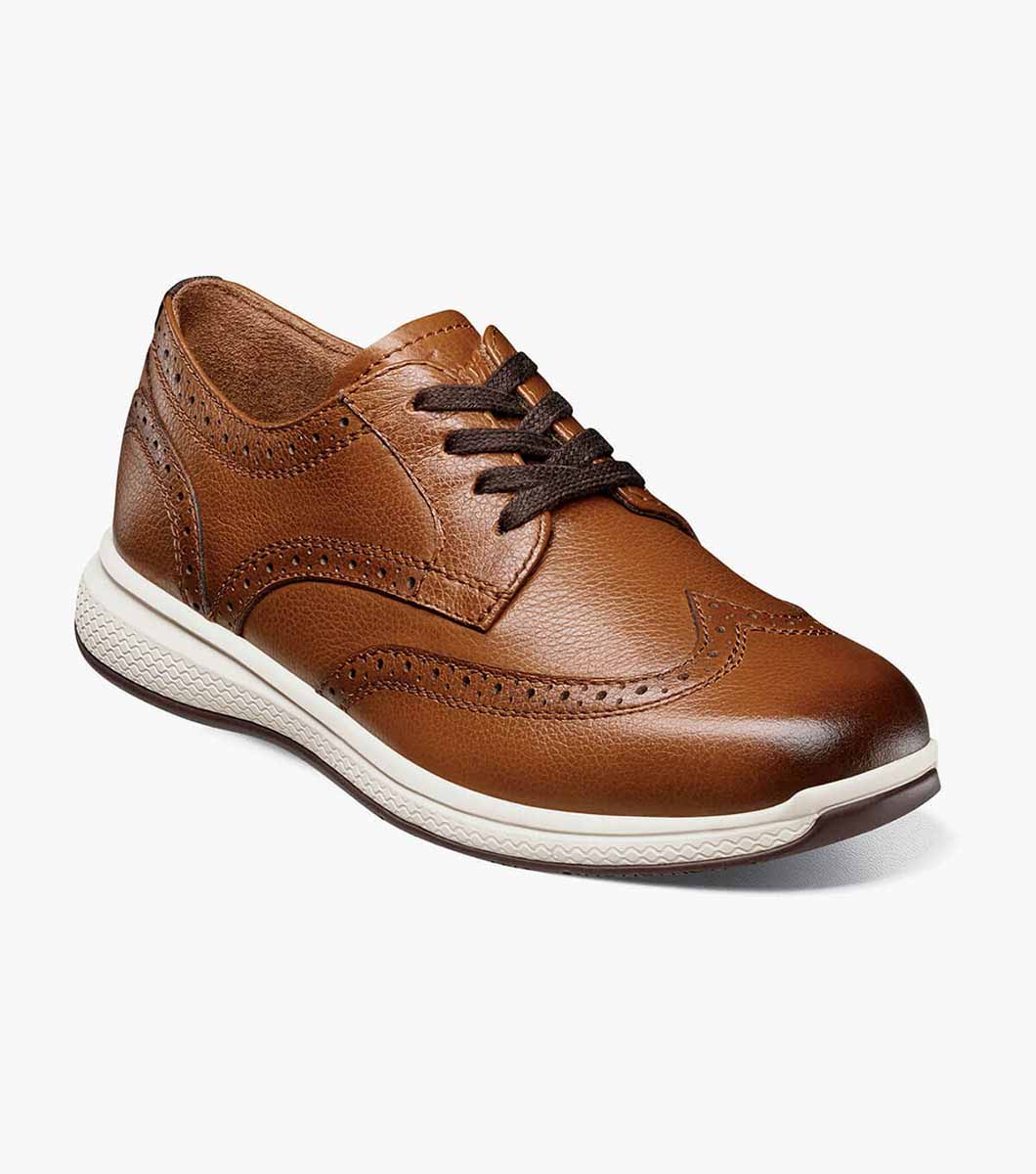 Florsheim Boys Oxford Shoe Greatlakes 16647-221 Cognac *