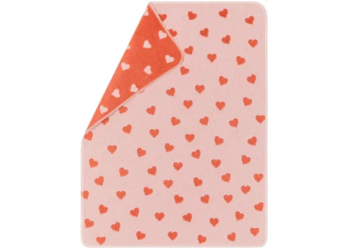 Fussenegger Carla Baby Blanket  17301479  Hearts Allover - Rosa
