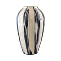 Sagebrook Home Black/White Striped Vase