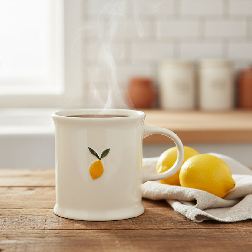 Danica Lemon Embossed Mug 16oz