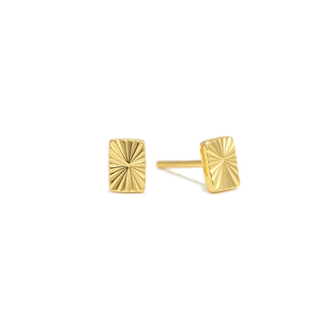 Lovers Tempo Fluted Rectangular Stud